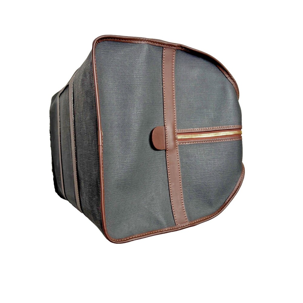 Dunhill Boston Weekender Bag Leather  & Coated Canvas-Luggage Tag & Lock/key - Picture 6 of 15